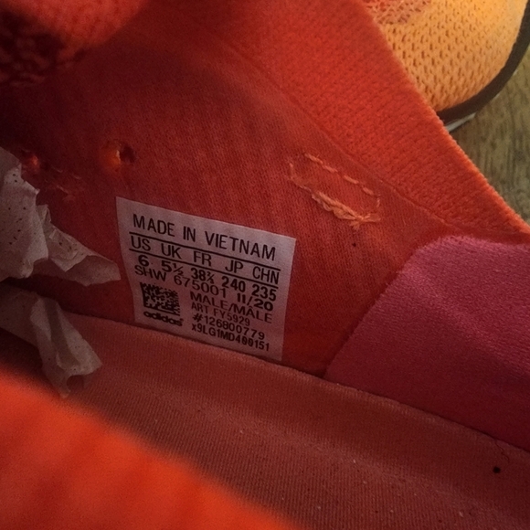 Adidas 4D FUSIO Screaming Orange Solar Ultra Primeknit Sneakers FZ2414 Mens 6 - Picture 12 of 14